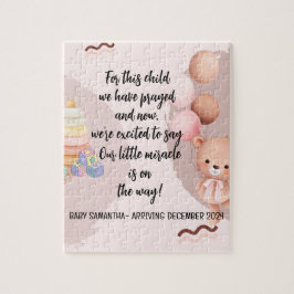 聖なる書物、 経典ベビー告知パズルカードこの子 ジグソーパズル