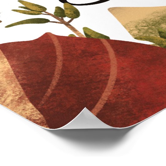 聖なる書物、 経典ポスターエレミヤ17:7 ポスター (角)