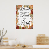 聖なる書物、 経典ポスターエレミヤ17:7 ポスター (キッチン)