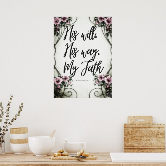 聖なる書物、 経典ポスターエレミヤ29:11 ポスター (キッチン)