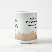 聖なる書物、 経典マグエキソダス33:14 コーヒーマグカップ (中央)