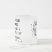 聖なる書物、 経典マグッパーソナライズされたグ フロストグラスマグカップ (中央)