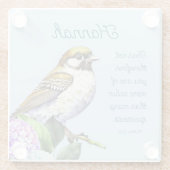 聖なる書物、 経典マタイ10:31 ガラスコースター (裏面)