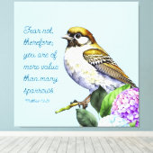 聖なる書物、 経典マタイ10:31 キャンバスプリント (インサイチュ (ウッドフロア))