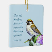 聖なる書物、 経典マタイ10:31 セラミックオーナメント (右)