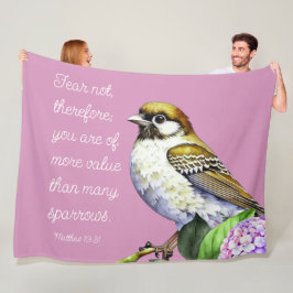 聖なる書物、 経典マタイ10:31 フリースブランケット