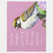 聖なる書物、 経典マタイ10:31 フリースブランケット (正面)