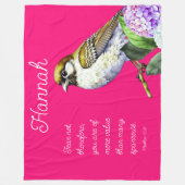 聖なる書物、 経典マタイ10:31 フリースブランケット (正面)