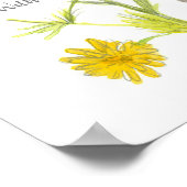 聖なる書物、 経典マタイ19:26 Bible Verse Chamomile ポスター (角)