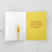 聖なる書物、 経典ヨハネ6:35 Bread of Life Wheat Bible カード (内部)