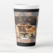 聖なる書物、 経典写真01 カフェラテマグ (正面)