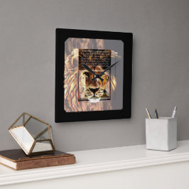 聖なる書物、 経典写真01 スクエア壁時計