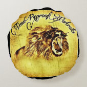 聖なる書物、 経典写真01 ラウンドクッション (裏面)