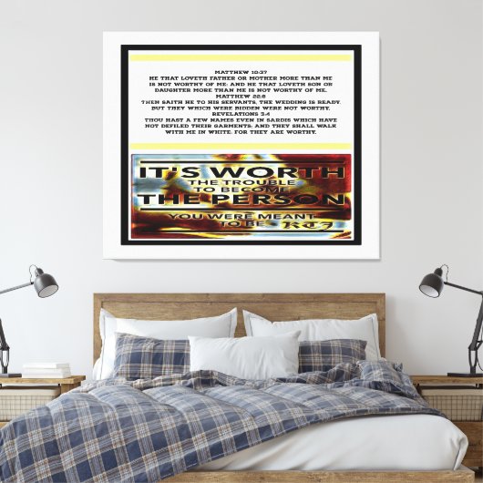 聖なる書物、 経典写真03 キャンバスプリント (インサイチュ (寝室))