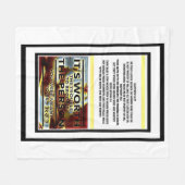 聖なる書物、 経典写真03 フリースブランケット (正面(横))