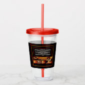 聖なる書物、 経典写真0 アクリルタンブラー (正面)