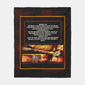 聖なる書物、 経典写真0 フリースブランケット (正面)