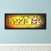 聖なる書物、 経典写真17 キャンバスプリント (インサイチュ (ウッドフロア))