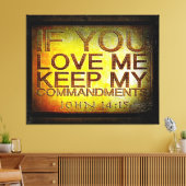 聖なる書物、 経典写真17 キャンバスプリント (インサイチュ (リビング))