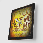 聖なる書物、 経典写真17 スクエア壁時計 (傾斜)