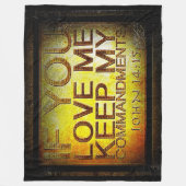 聖なる書物、 経典写真17 フリースブランケット (正面)