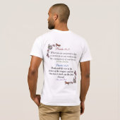 聖なる書物、 経典力tシャツ tシャツ (裏面フル)