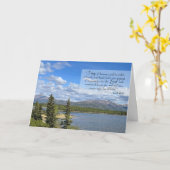 聖なる書物、 経典勇気付けられるアラスカンレイクアンドマウンテンズ カード (黄色い花)