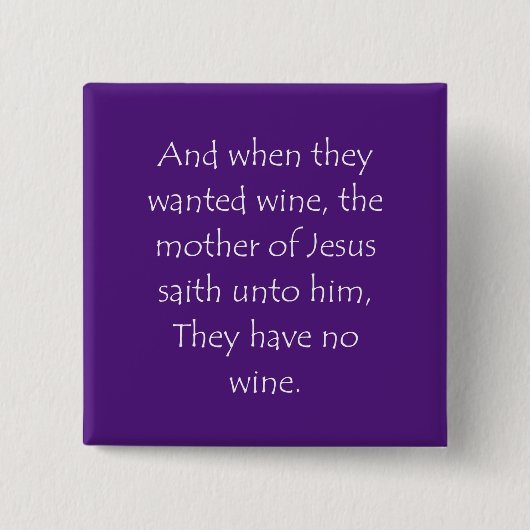 聖なる書物、 経典引用文ジョン2 3 缶バッジ (正面)