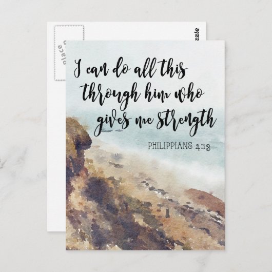 聖なる書物、 経典引用文ノテカードフィリピ ポストカード (正面/裏面)