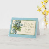 聖なる書物、 経典引用文フラワーズグリーナリーヴィンテージ カード (黄色い花)