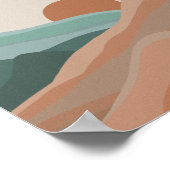 聖なる書物、 経典引用文ランドスケープニュートラルボホーウォールアート ポスター (角)