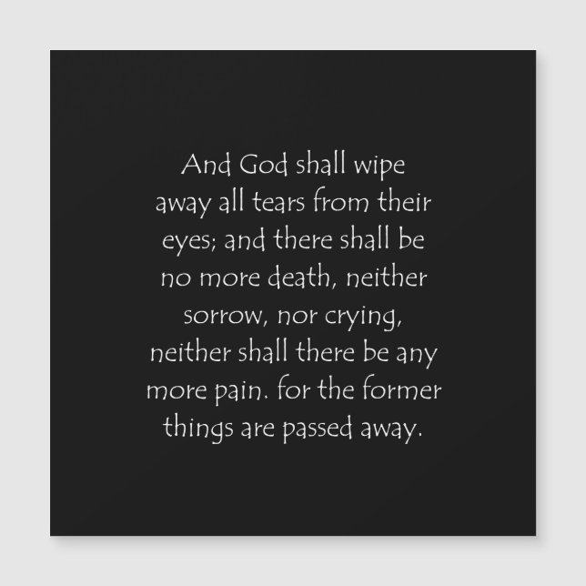 聖なる書物、 経典引用文啓示21 4 (正面)