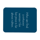 聖なる書物、 経典引用文箴言31 10 マグネット (横)