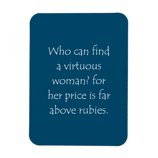 聖なる書物、 経典引用文箴言31 10 マグネット (縦)