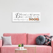 聖なる書物、 経典引用文賛美ドアモダンタイポグラフィ キャンバスプリント (インサイチュ (リビング))