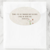 聖なる書物、 経典引用文 楕円形シール (バッグ)