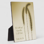 聖なる書物、 経典感動的ファインアートブラウングラスヘッド フォトプラーク (側面)