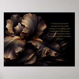 聖なる書物、 経典感動的(ルカ12:25-27)ポスター ポスター