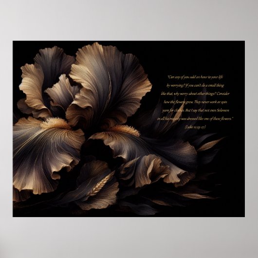 聖なる書物、 経典感動的（ルカ12:25-27）ポスター ポスター (正面)