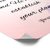 聖なる書物、 経典感動的、箴言16:3 ポスター (角)