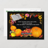 聖なる書物、 経典感謝してい葉書 シーズンポストカード (正面/裏面)