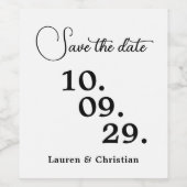 聖なる書物、 経典日付の保存ワインラベル ワインラベル (シングルラベル)