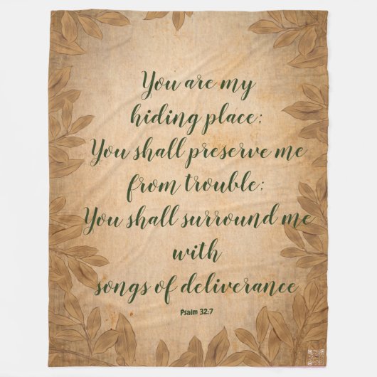 聖なる書物、 経典毛布 フリースブランケット (正面)