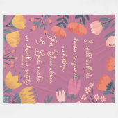 聖なる書物、 経典毛布 フリースブランケット (正面(横))