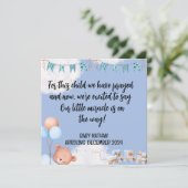 聖なる書物、 経典男の赤ちゃん告知カードこの子1 (スタンド正面)