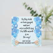 聖なる書物、 経典男の赤ちゃん告知カードこの子2 (スタンド正面)