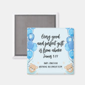 聖なる書物、 経典男の赤ちゃん発表磁石2 マグネット (正面/裏面)