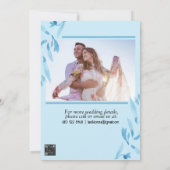 聖なる書物、 経典白を見つけた日付カードを保存 セーブザデート (裏面)