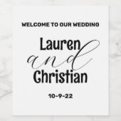 聖なる書物、 経典白黒結婚のワインラベル ワインラベル (シングルラベル)