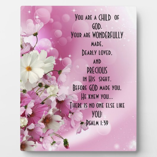 聖なる書物、 経典神の子Tabletopプラークとイーゼル フォトプラーク (正面)